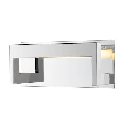 Linc 1 Light Wall Sconce, Chrome & Frosted